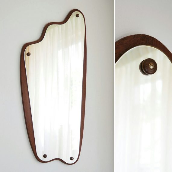 Danish design Spiegel - 60's teak Mirror - 88x40cm - sold