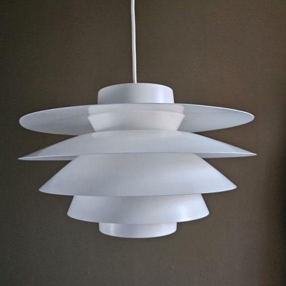 Verona Hanglamp ontworpen door Sven Middelboe voor Nordisk Solar, Denmark jaren 60 - Ø40cm - in goede vintage staat; 1 heel klein krasje en 1 heel klein vlekje - voorzien van lang nieuw snoer, ophangklaar - sold